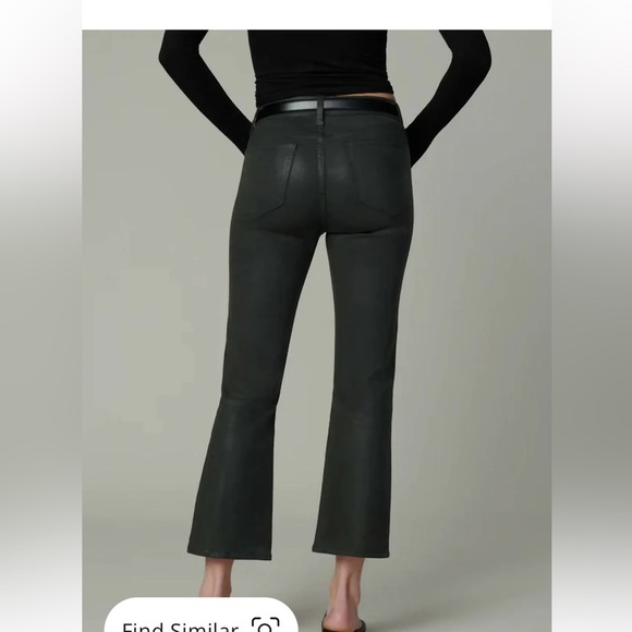 Joe's Jeans The Callie Black Coated Cropped Boot. - Picture 11 of 15